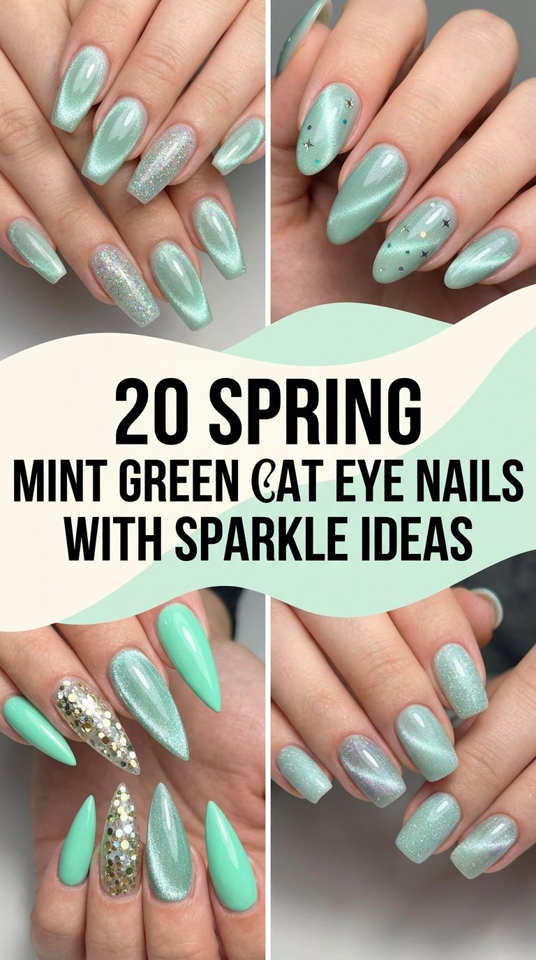 Spring Mint Green Cat Eye