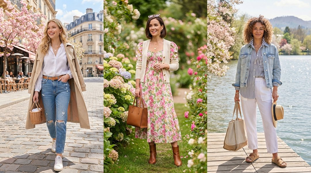 Spring outfit ideas collage