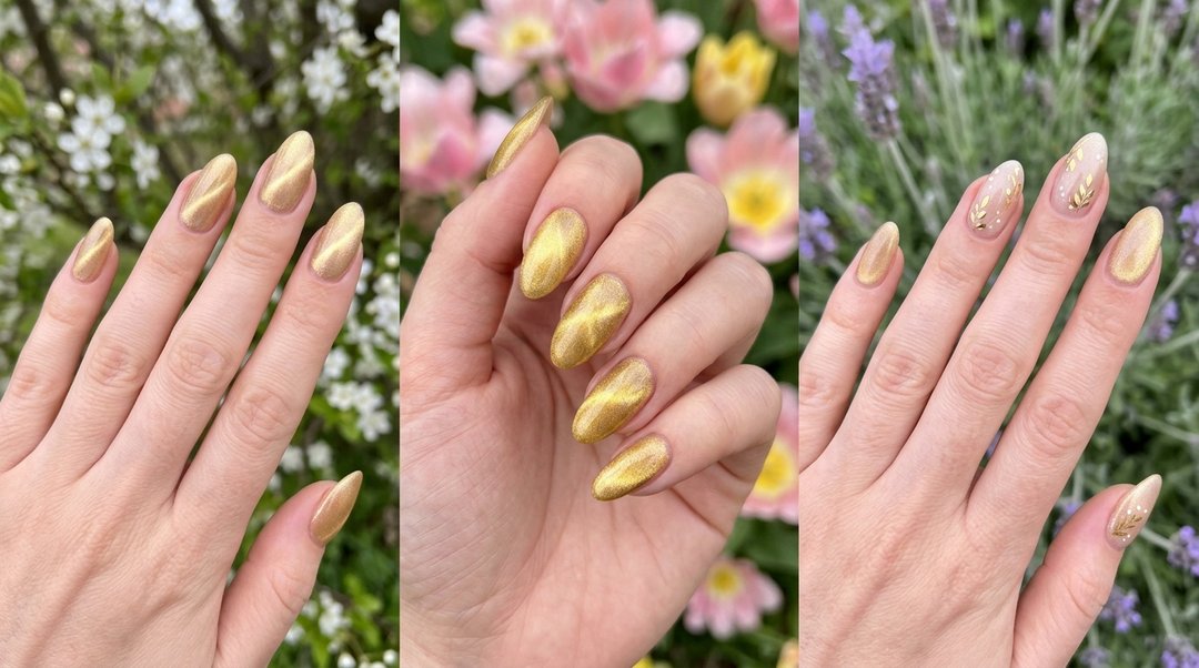 Spring soft gold cat eye