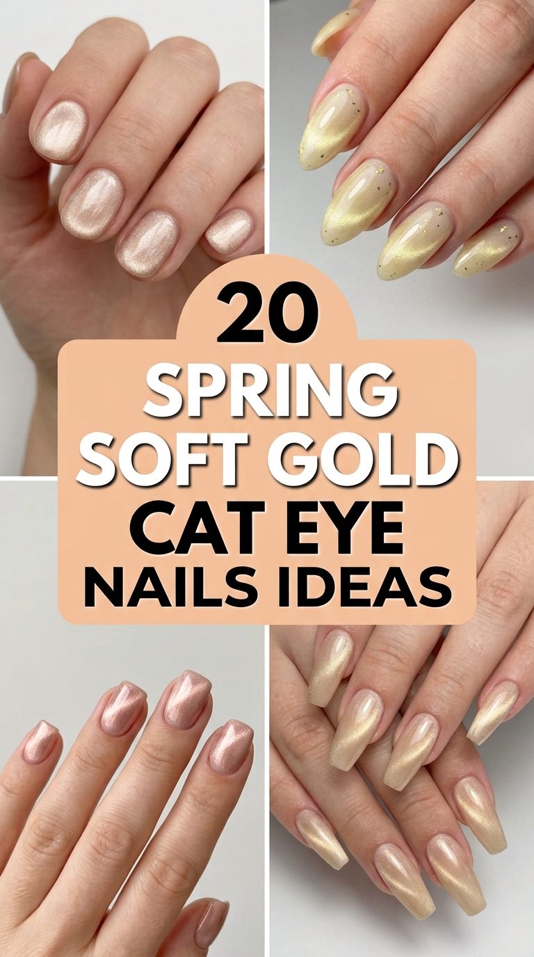 Spring soft gold cat eye
