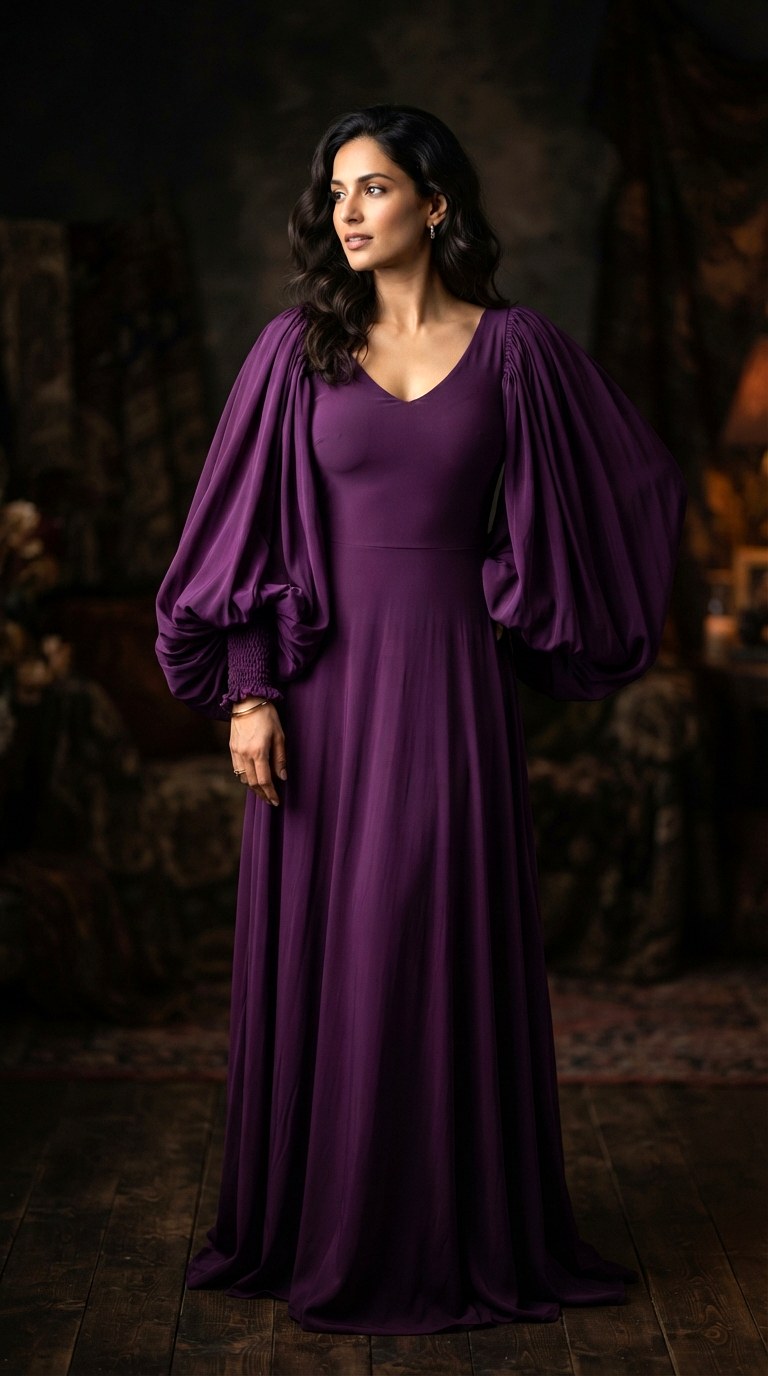 Statement Sleeve Bishop Maxi - 26 spring maxi dress