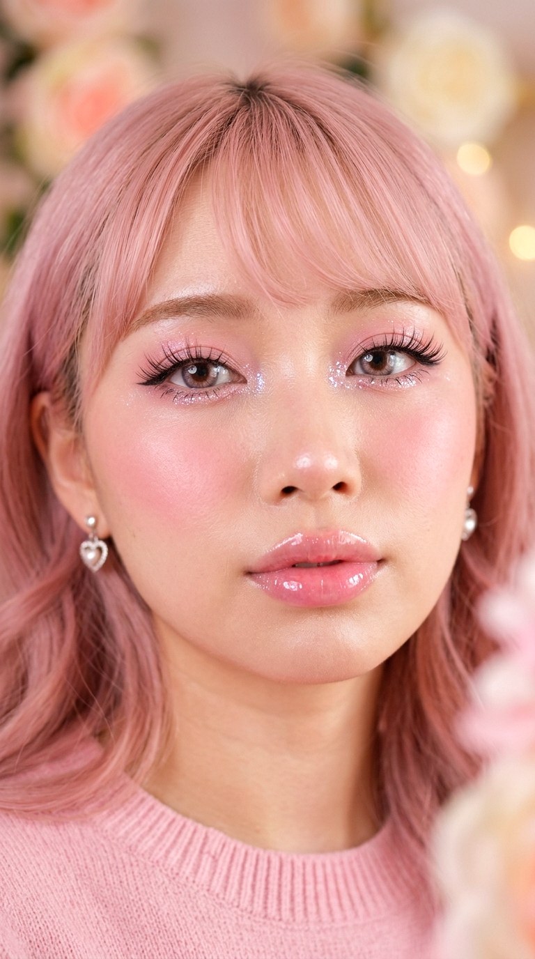 Strawberry Milk Anime Eyes - 23 Strawberry Milk Pink Eye Makeup Trend Ideas for 2026