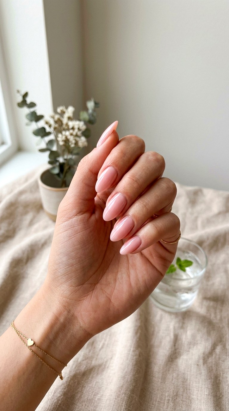 Strawberry Milk Nails - 30 Aesthetic Spring Nail Designs Trending on Pinterest