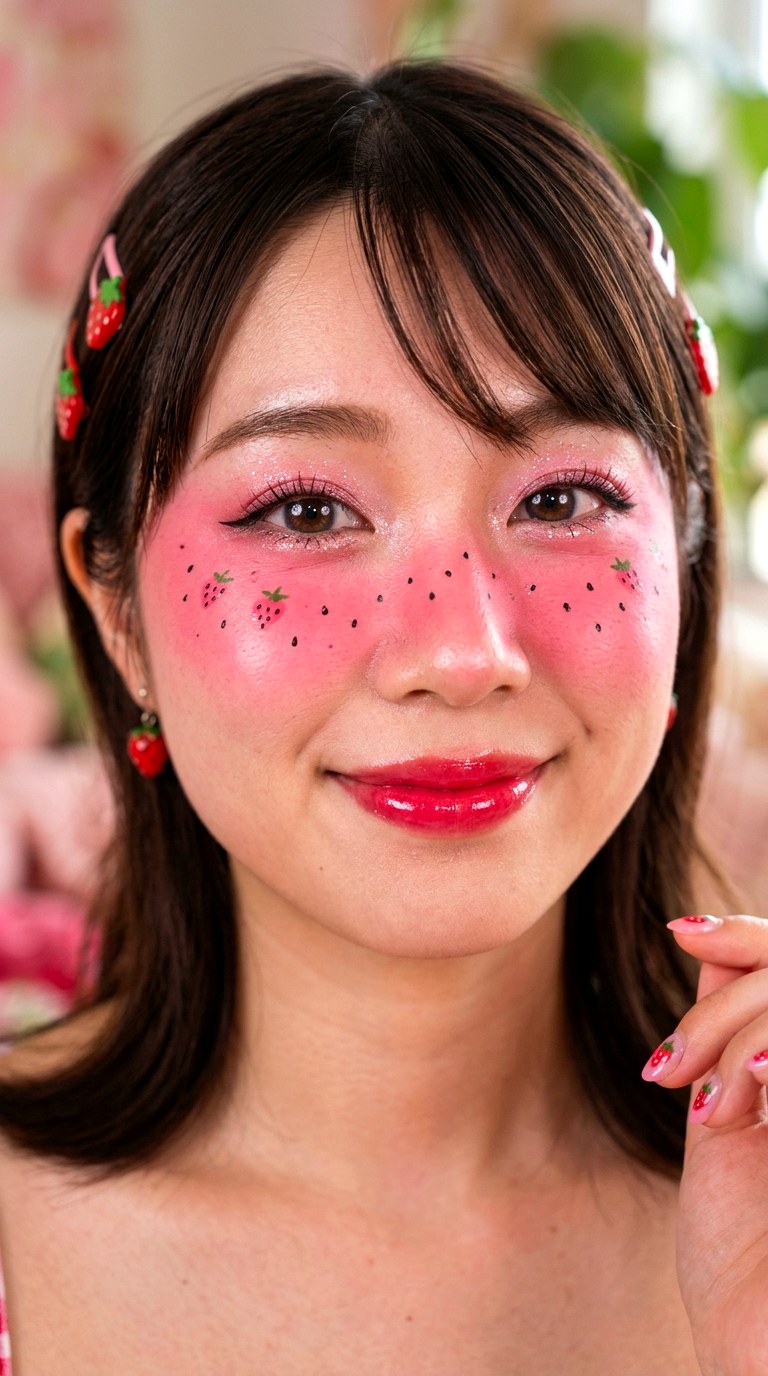Strawberry Sprinkle Makeup - 23 silly makeup