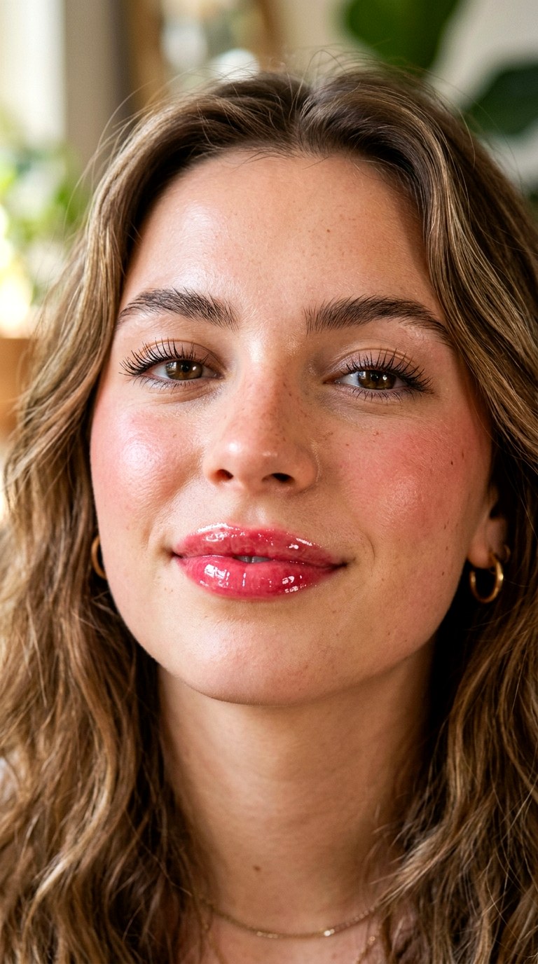 Strawberry Syrup Lips - 20 glossy lips makeup 2026