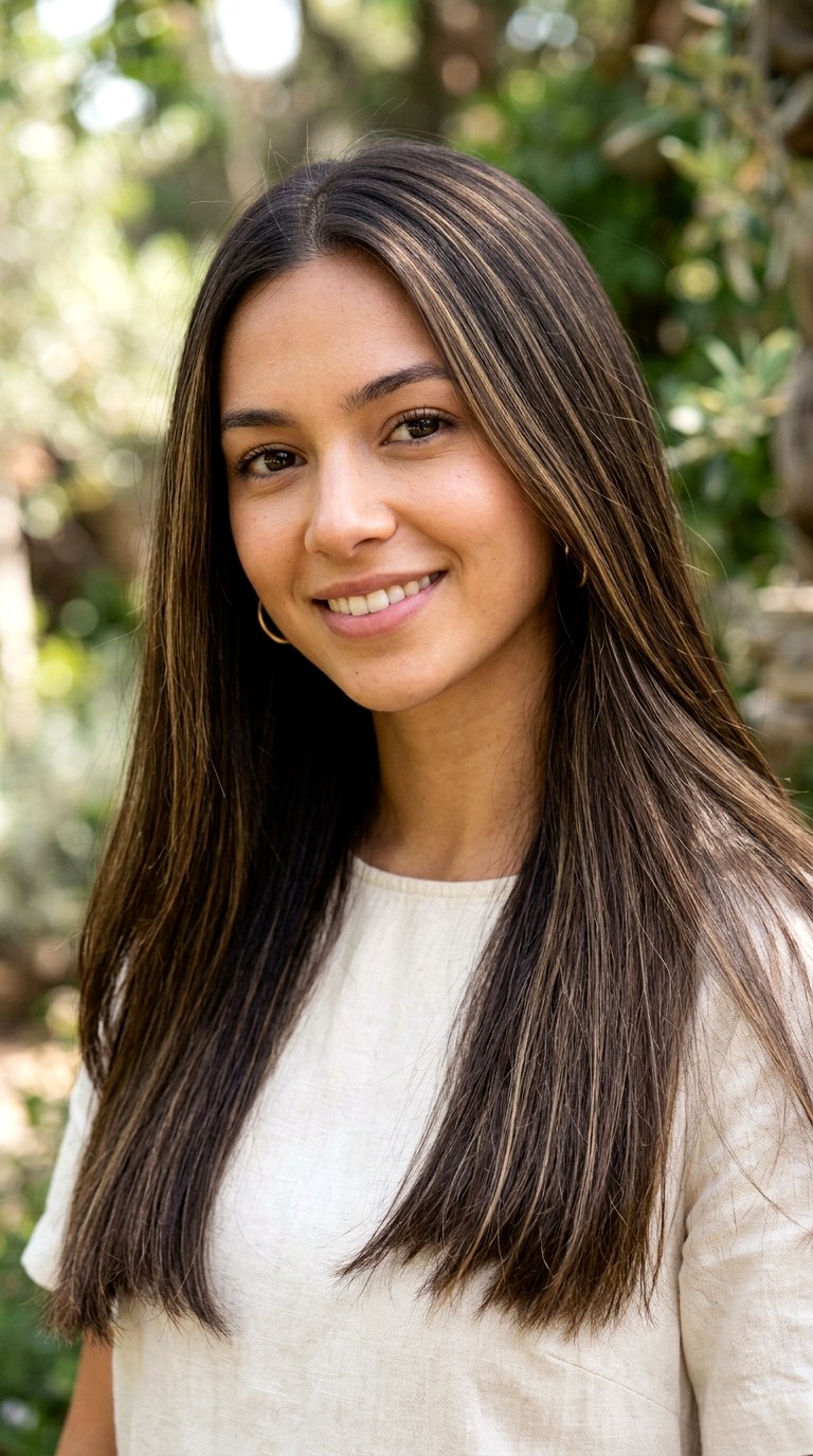 Subtle Bronde Babylights - 20 dark hair with blonde