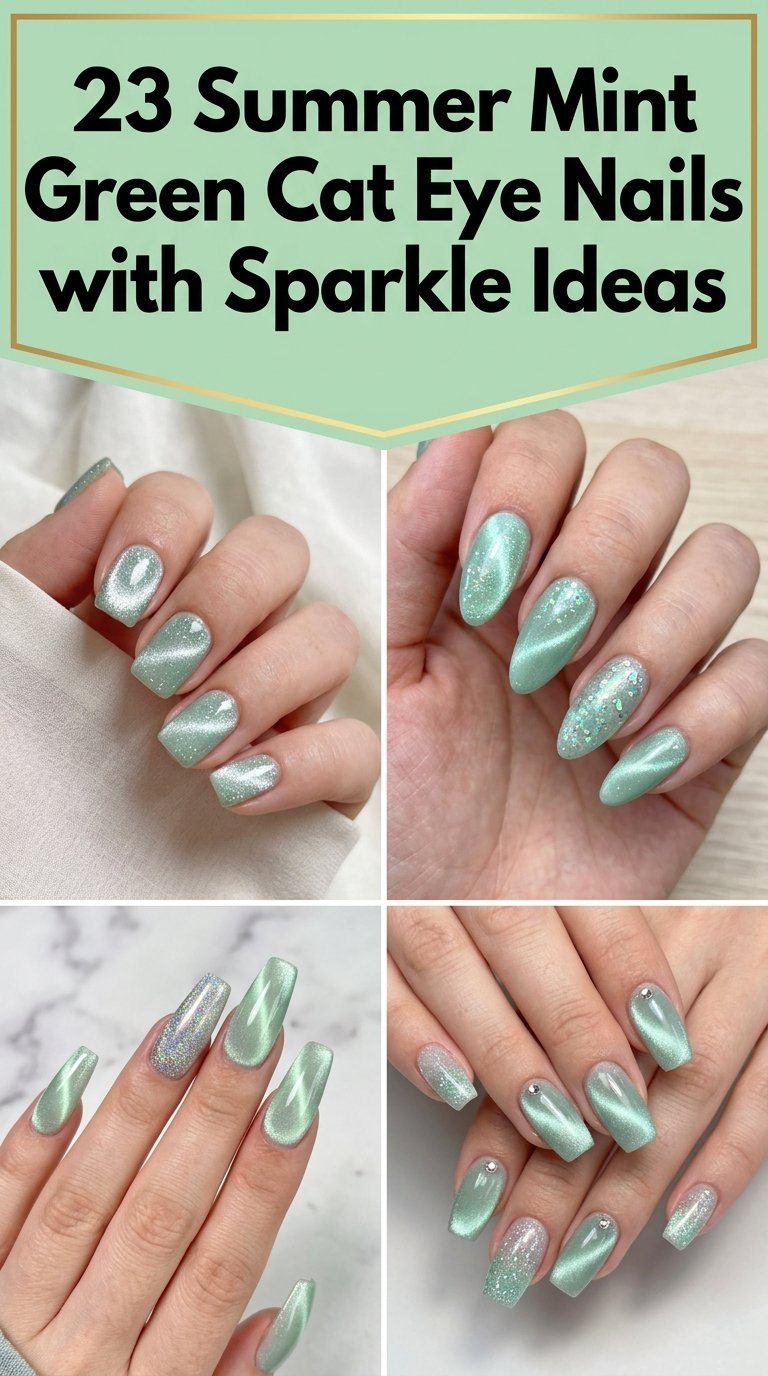 Summer Mint Green Cat Eye