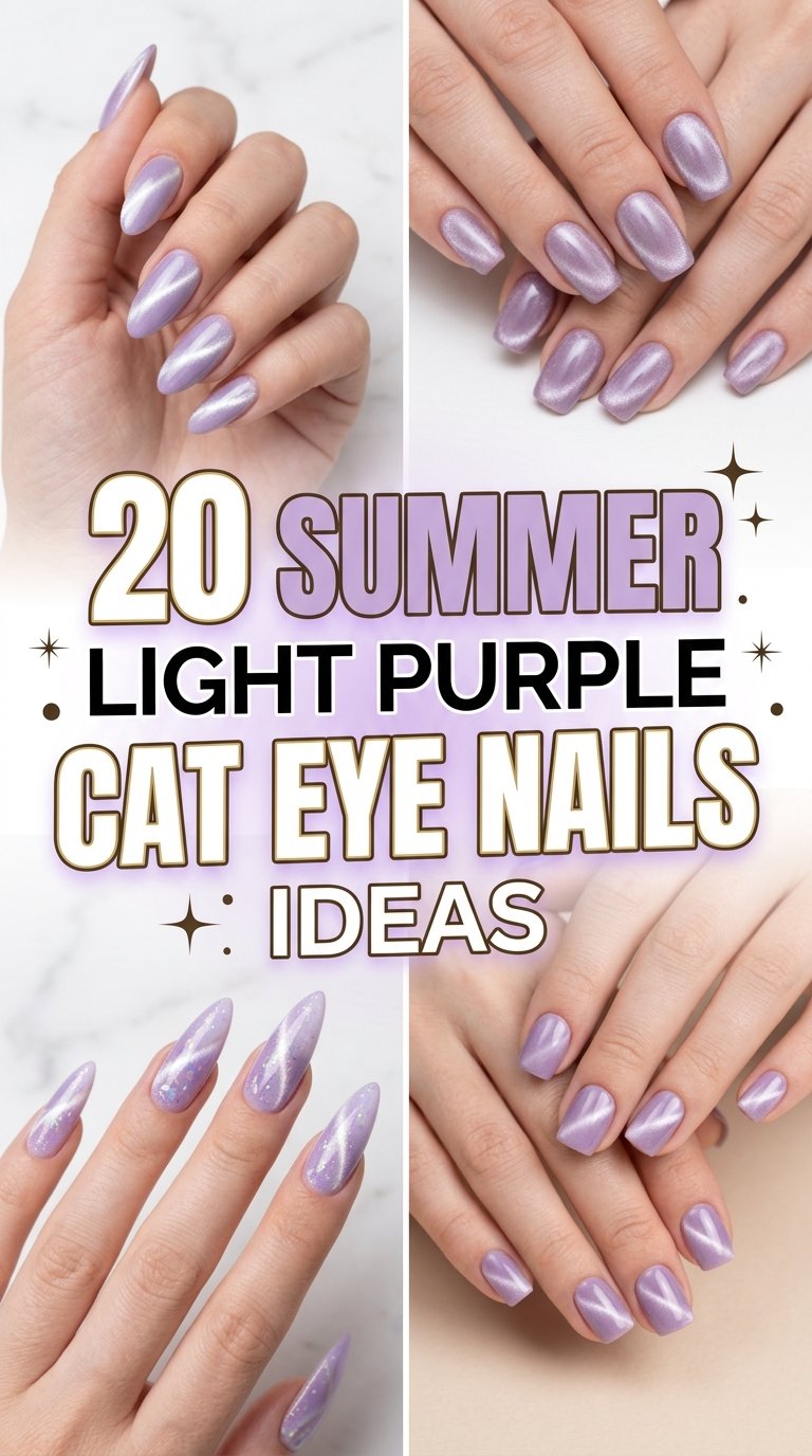 Summer light purple nails ideas