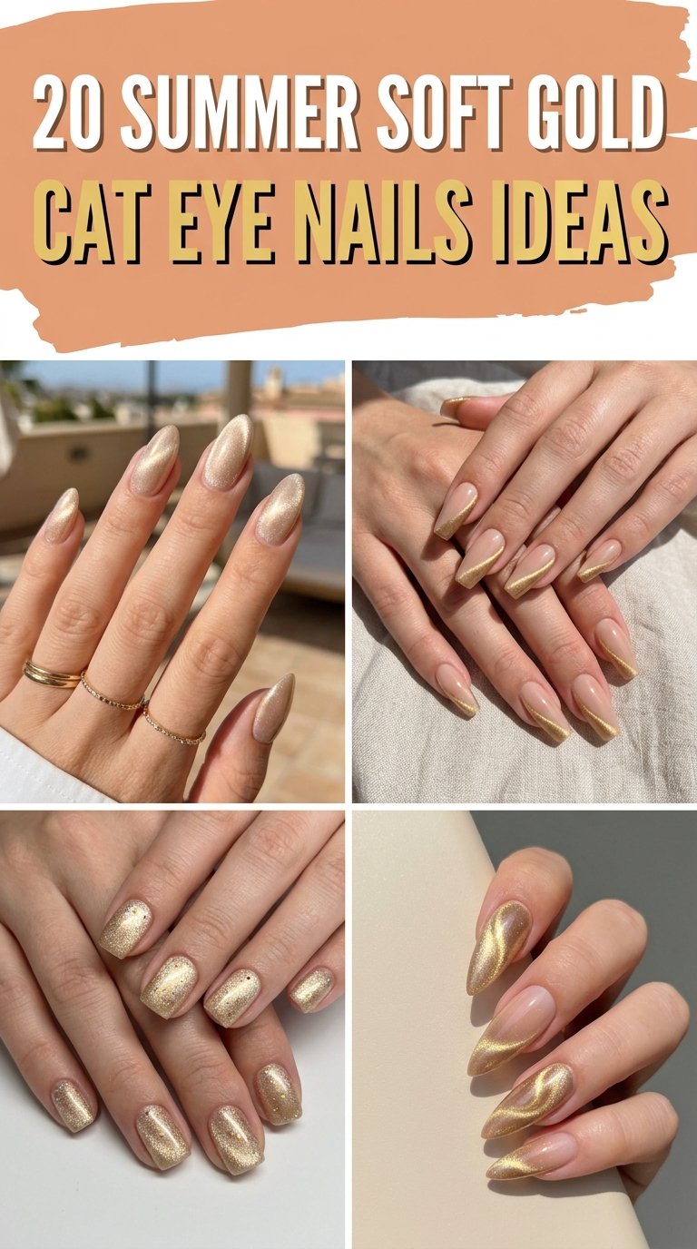 Summer soft gold cat eye