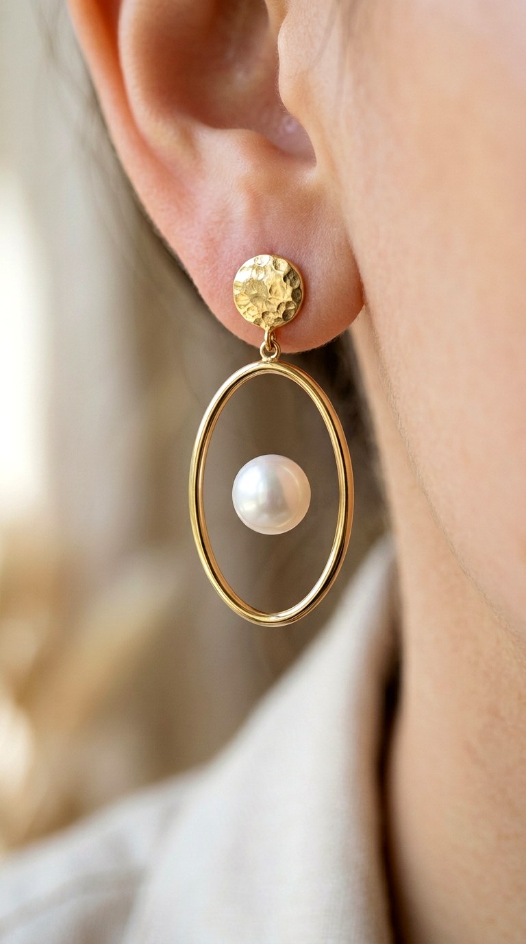 Sunburst Medallion Cluster Gold Earnings - 27 earring stacks gold