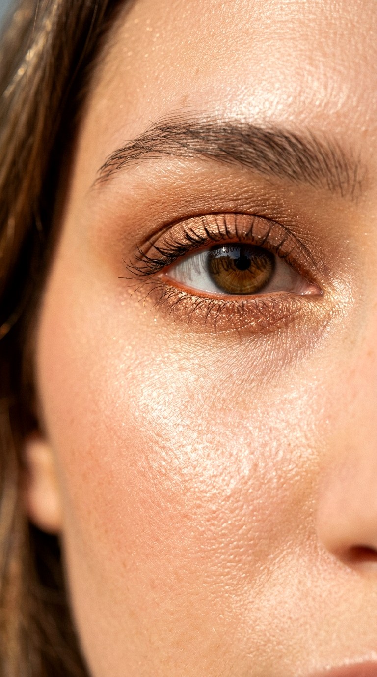 Sunlit Lower Lash Line Detail - 21 Solar Flare Spring Eyeliner Radiant Inner-Corner Glow Wings for a Warm Seasonal Aura