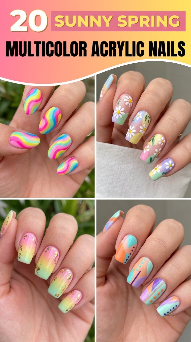 Sunny Spring Multicolor Acrylic …