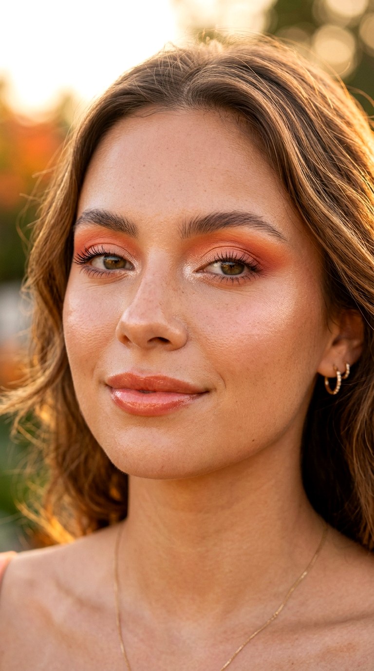 Sunset Gradient Eyes - 22 Summer Colorful Eye Makeup 2026