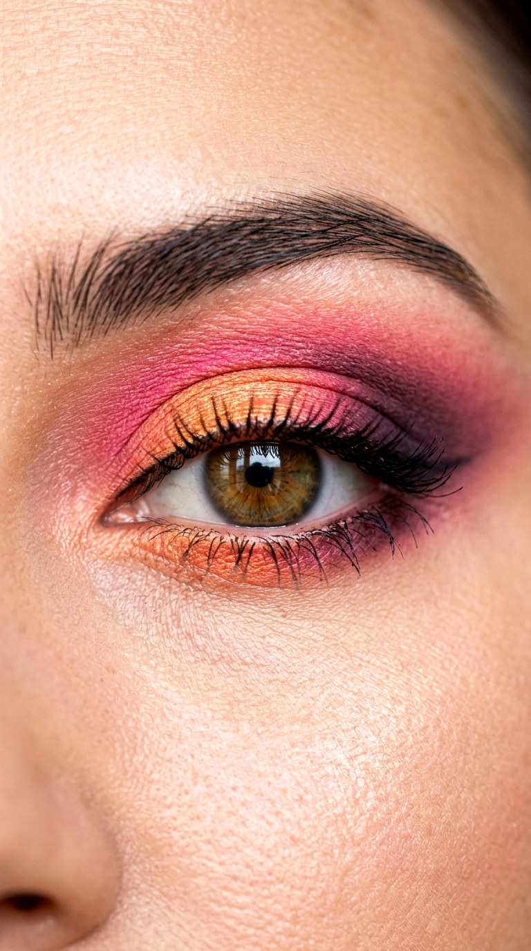 Sunset Gradient Halo Eye - 26 colorful eye makeup