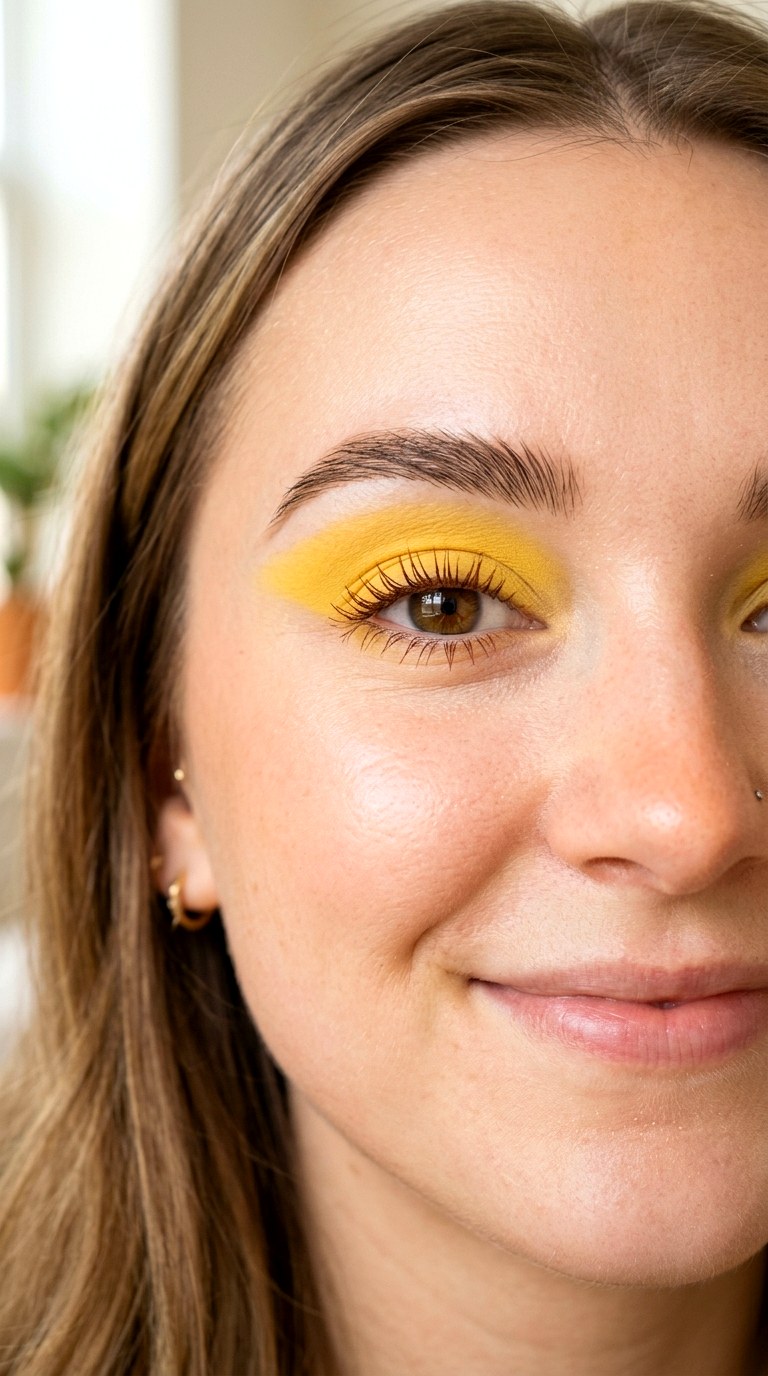 Sunshine Yellow Pop - 28 colorful eyeshadow looks