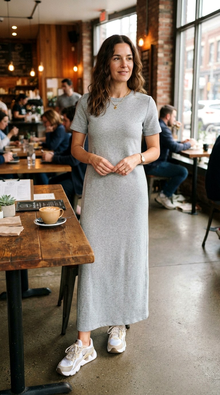 T shirt Sleeve Knit - 24 simple maxi dress