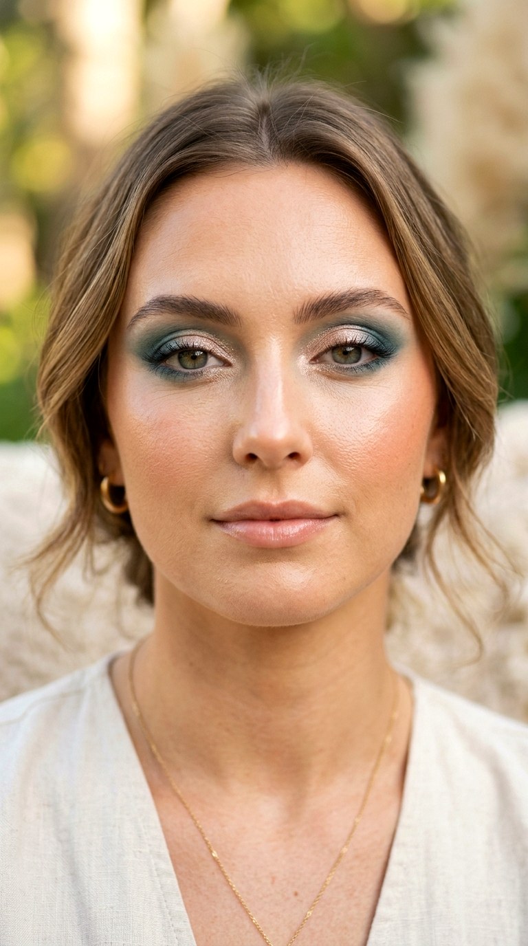 Teal Smoked Corners - 21 Summer Colorful Eye Makeup 2026 Ideas