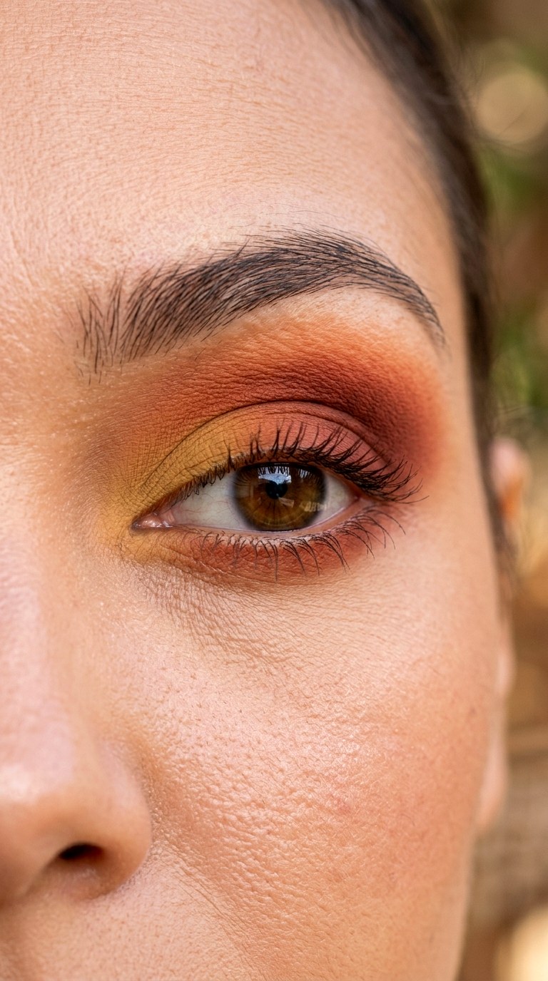 Terracotta Spice Sunset - 28 colorful eyeshadow looks