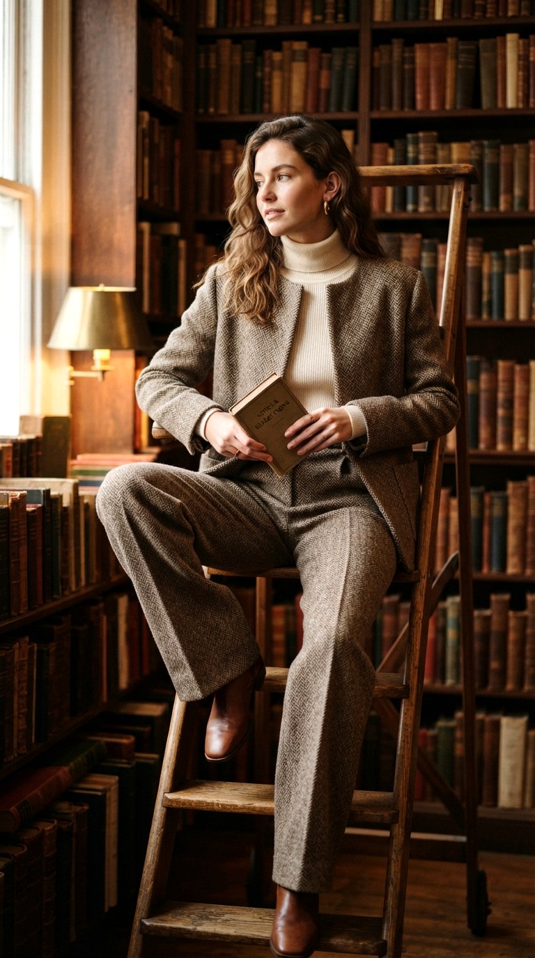 Texture Clash Tweed - 21 baggy suit