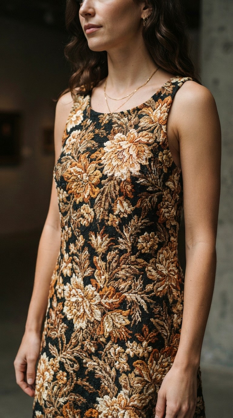 Textured Jacquard Floral Maxi - 26 spring maxi dress