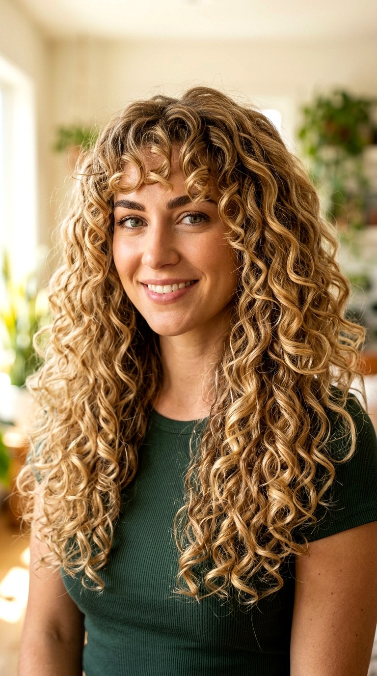 Textured Micro Bangs and Choppy Shag - 27 long blonde hair with layers and bangs