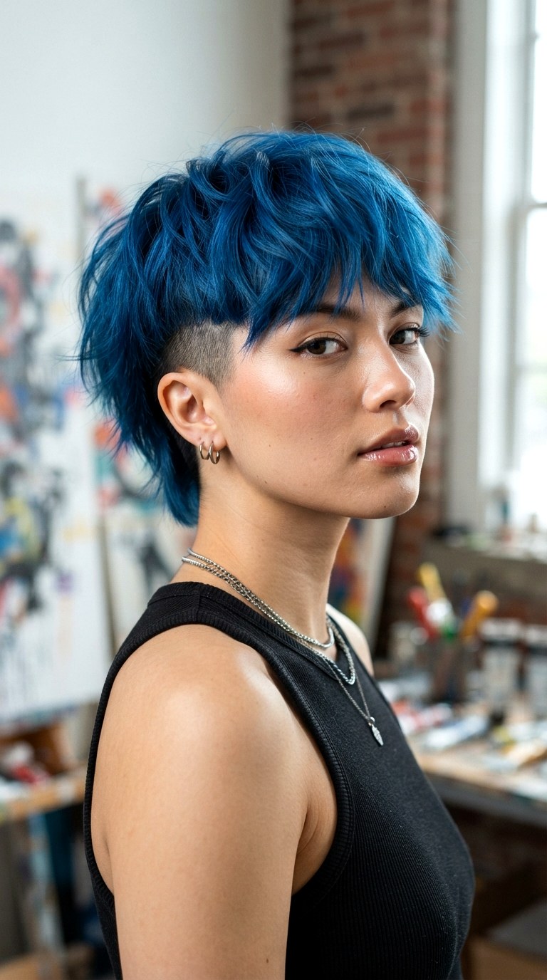 Textured Wolf Cut with Undercut - 24 Wolf Cut Hairstyles