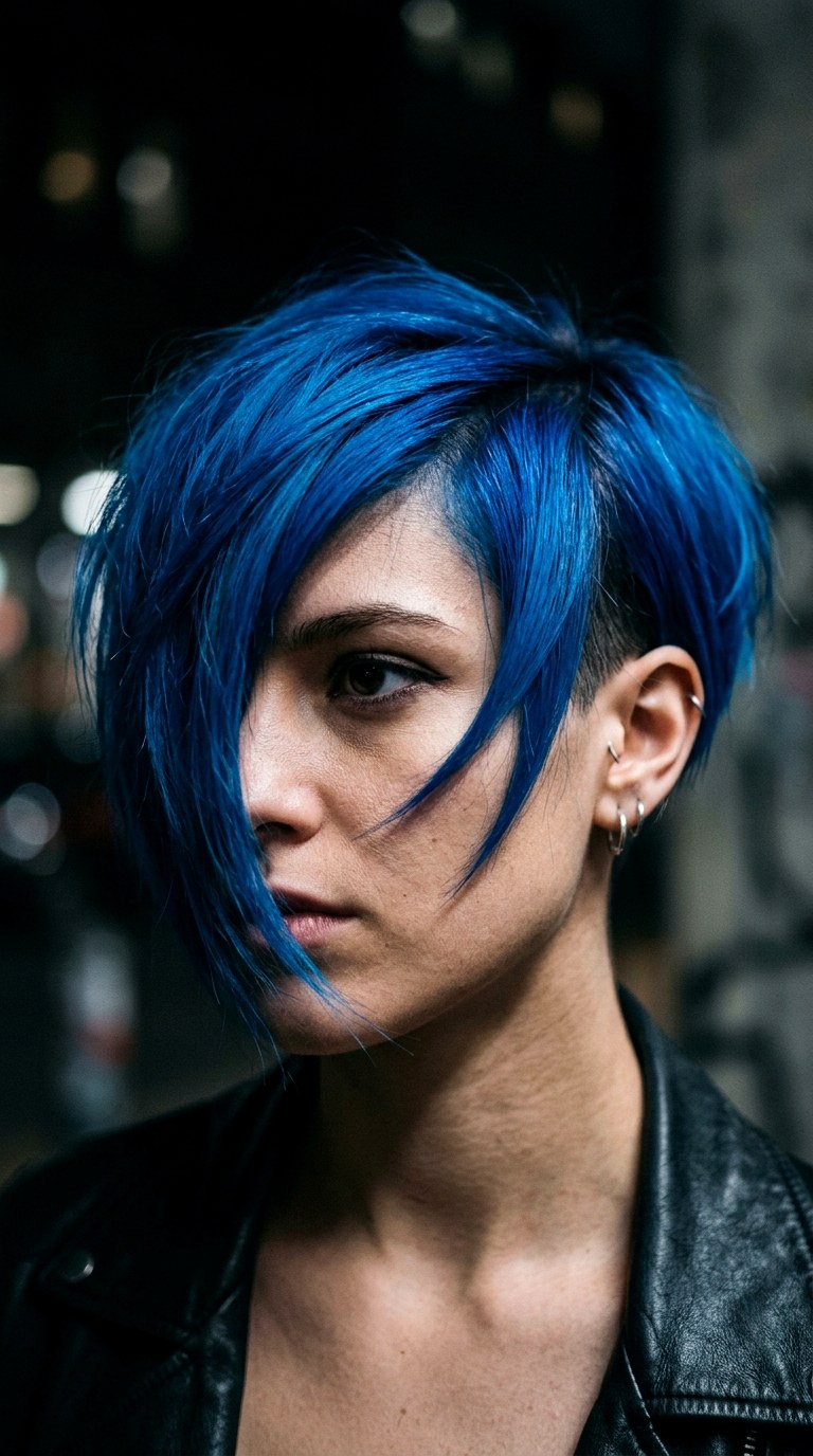 The Asymmetrical Statement Chop - 23 Wolf Cut Short Hair