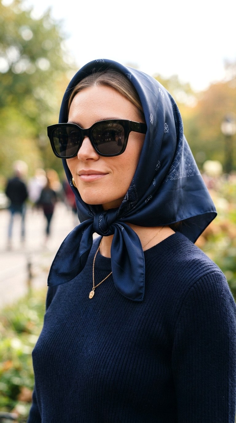 The Babushka Chic - 25 silk bandana hairstyles