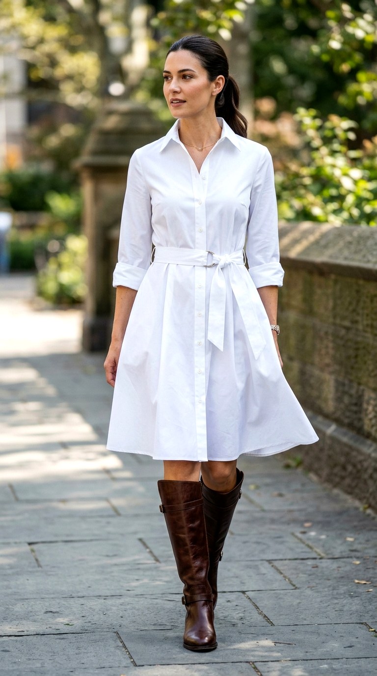 The Belted Shirt Dress - 23 corporate outfits