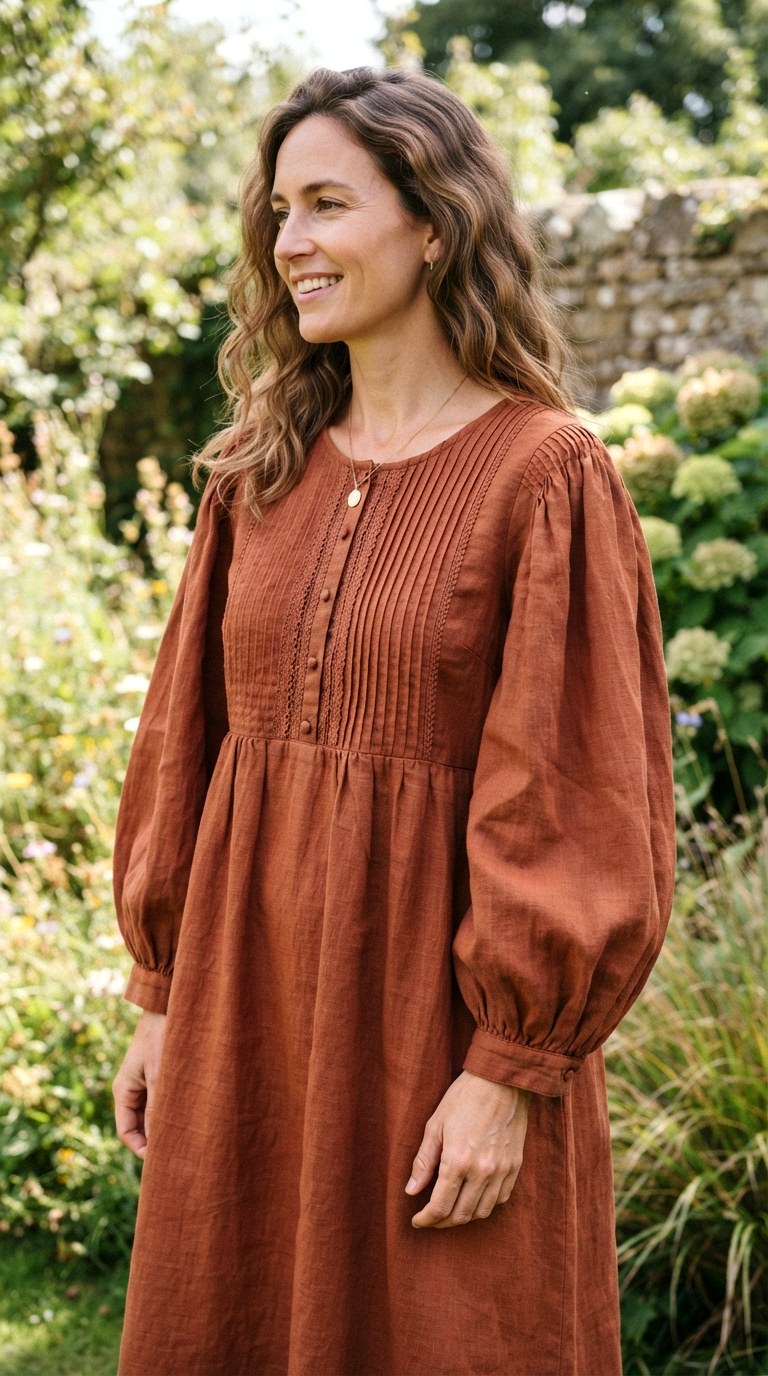 The Bishop Sleeve Yoke Dress - 27 maxi dresses casual