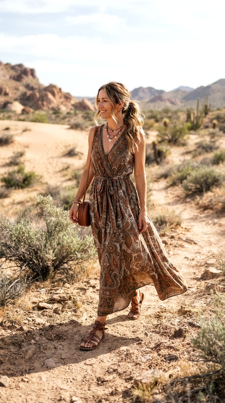 The Bohemian Print Revival - 21 maxi casual