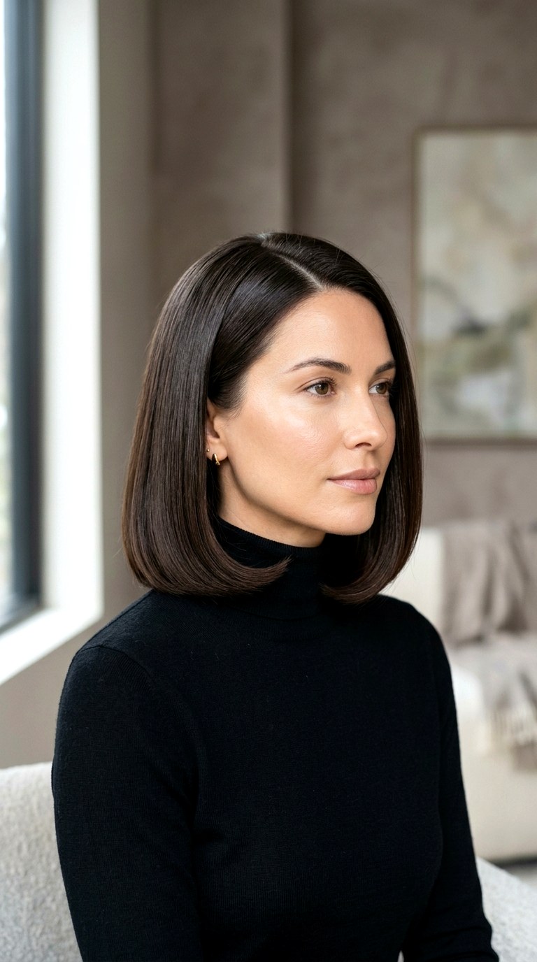 The C Shape Minimalist Blowout - 21 mid length hair blowout