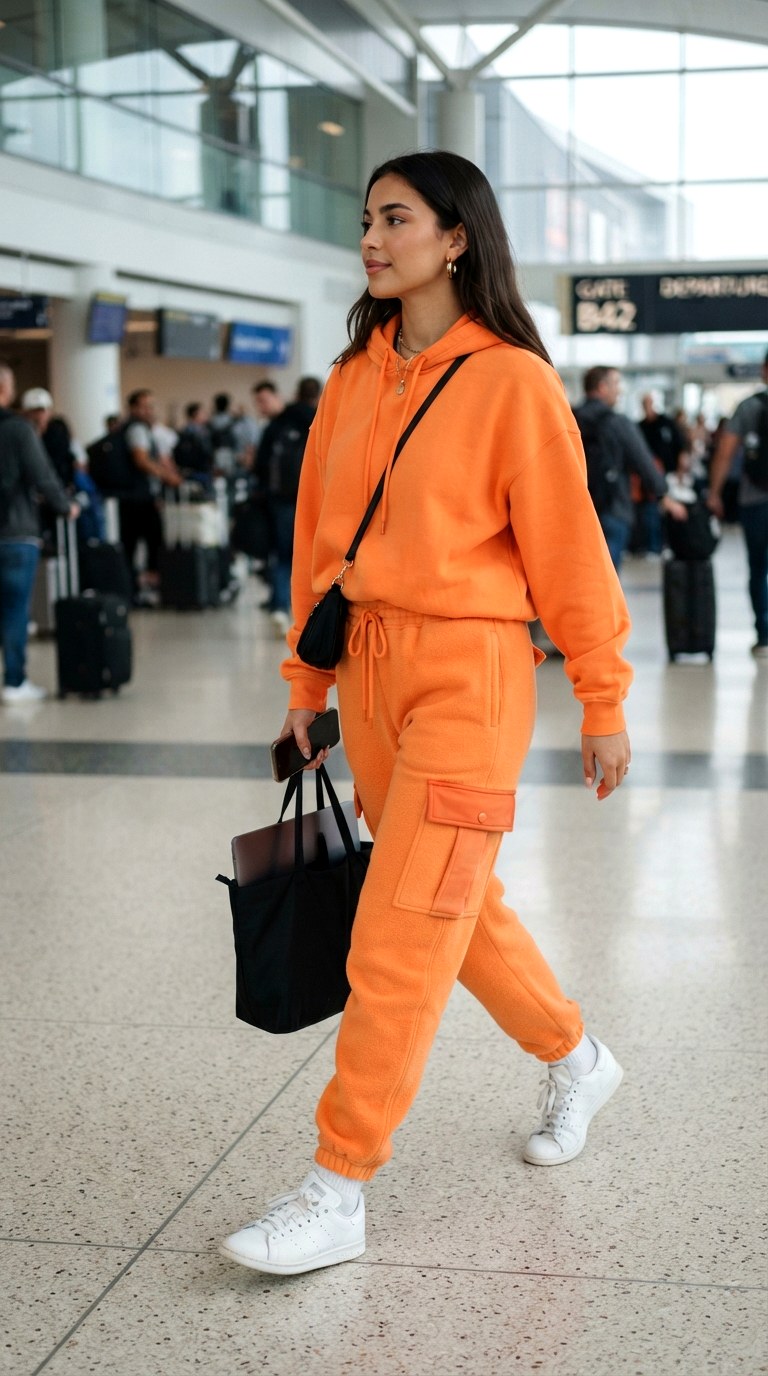 The Cargo Sweatpant Hybrid - 30 orange pants