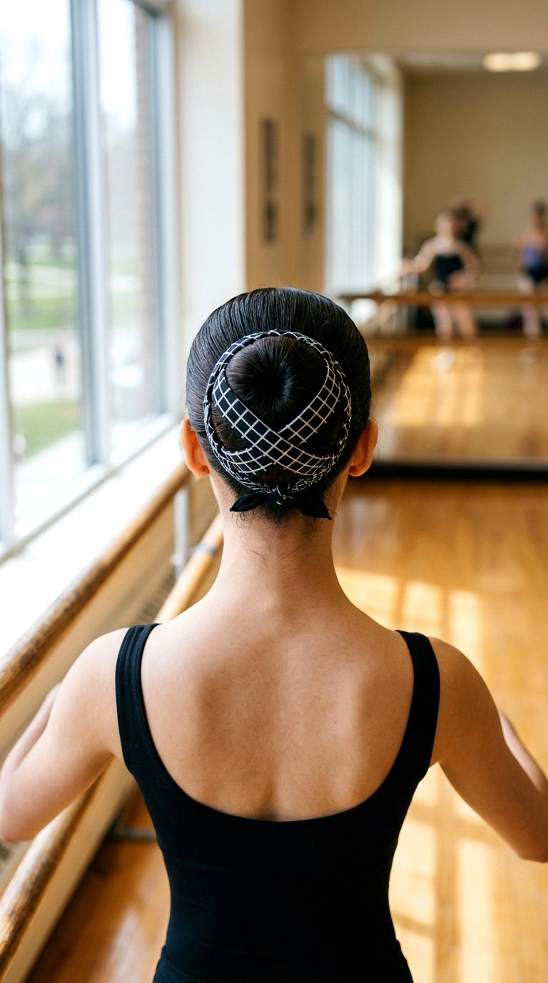 The Criss Cross Bun Cage - 21 bandana in hair