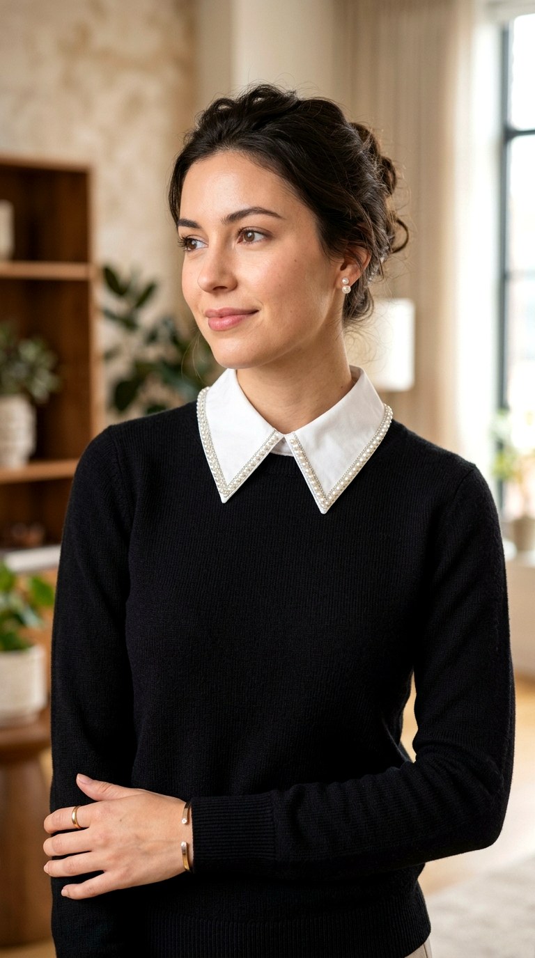 The Embellished Collar Detail - 28 office attire women