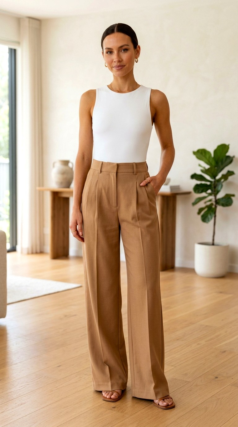 The High Waist Wide Leg Trouser - 28 office attire women
