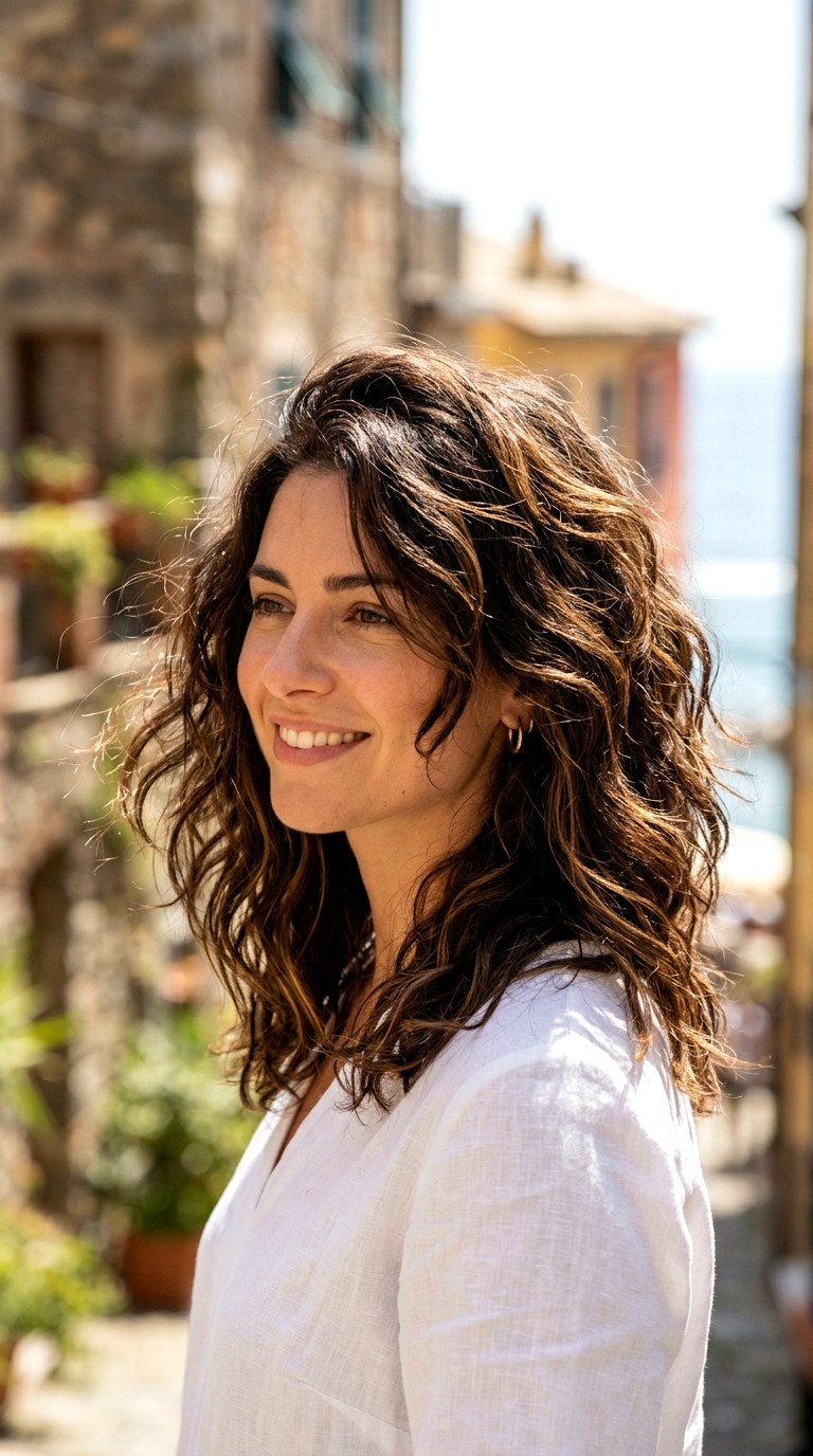 The Italian Tousled Blowout - 21 mid length hair blowout