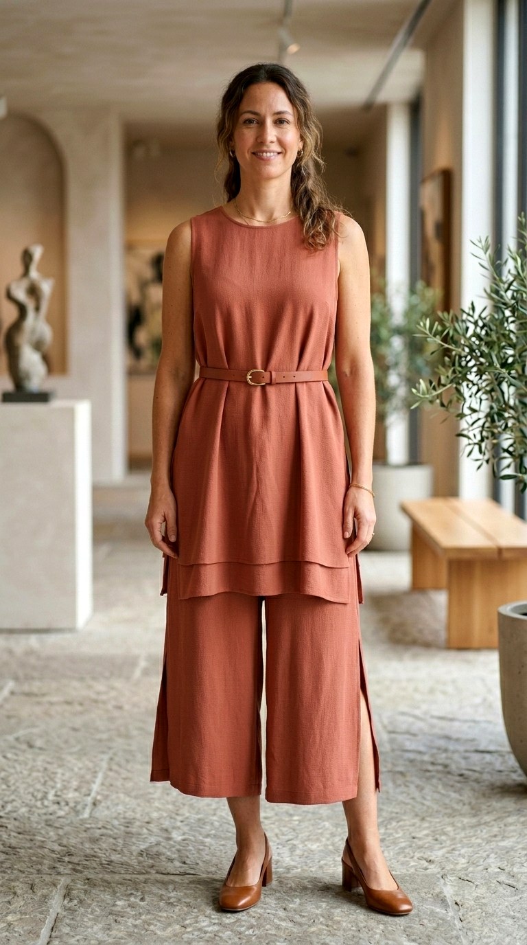 The Layered Tunic and Culottes - 23 corporate outfits