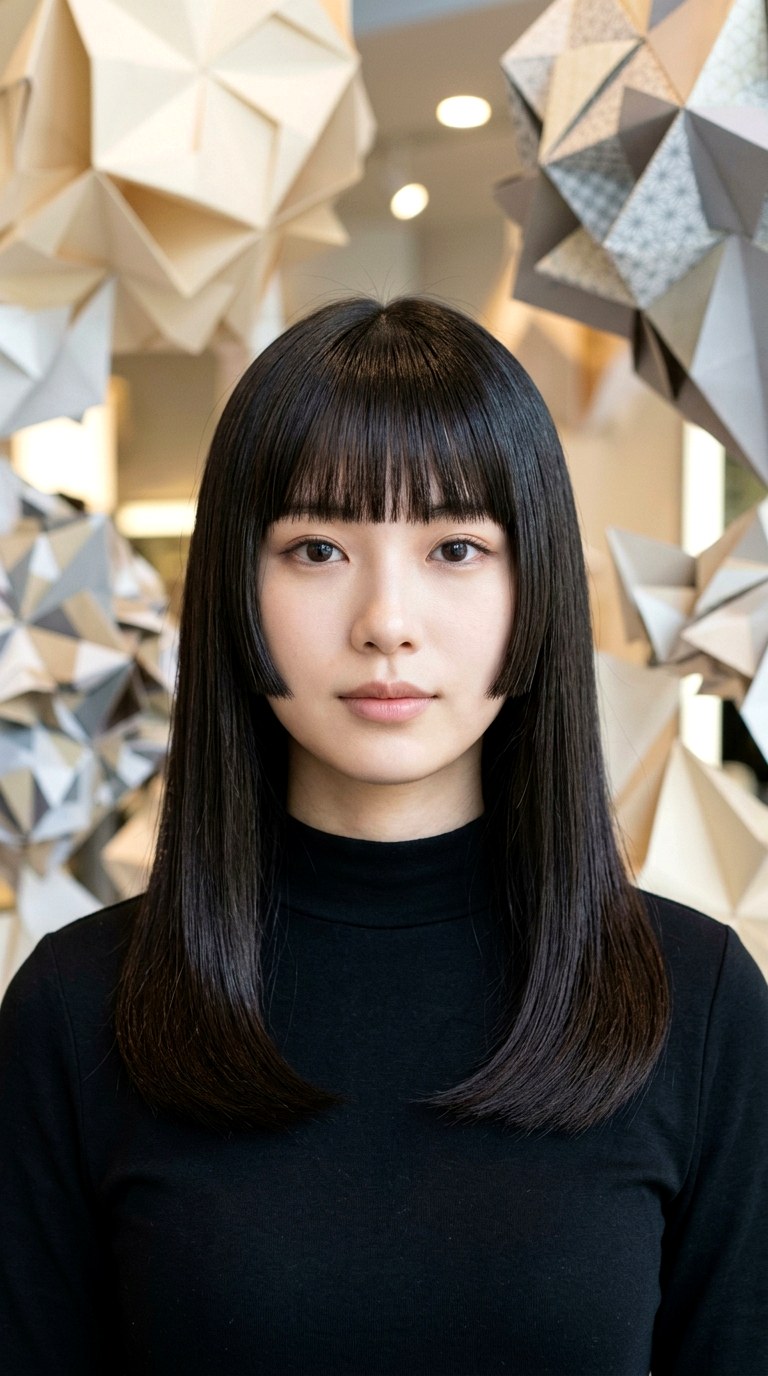 The Long Hime Cut - 22 hairstyles for medium length hair