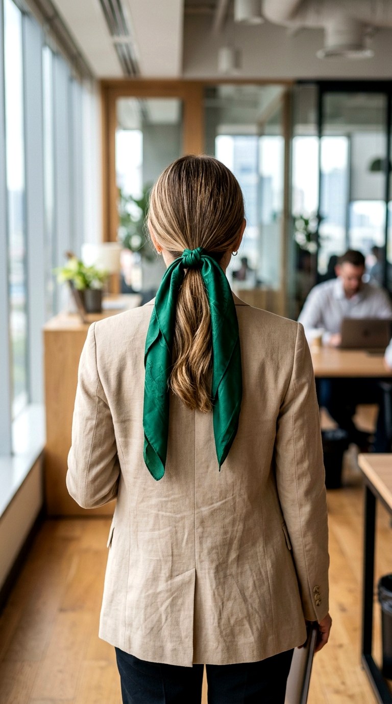 The Low Ponytail Sash - 21 bandana in hair