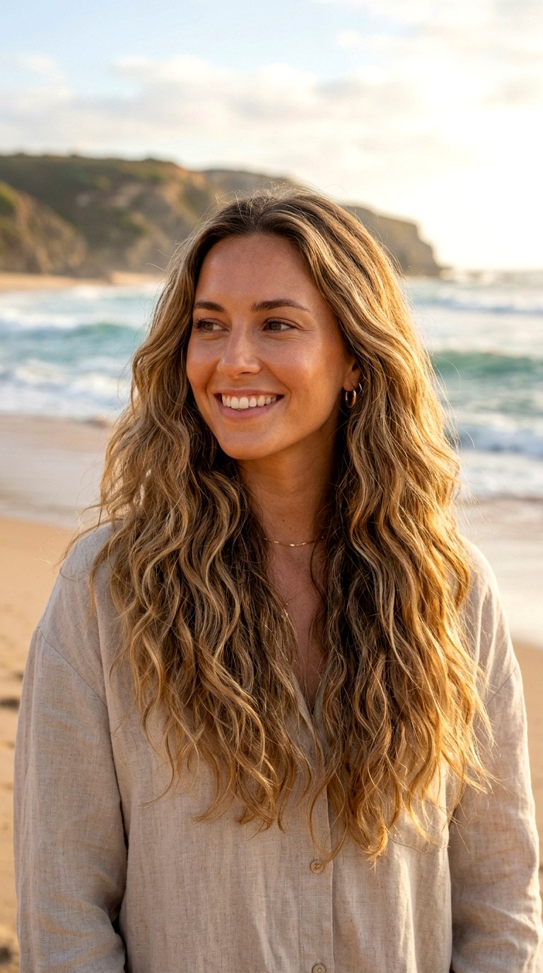 The Mermaid Cut with Beach Waves - 29 hairstyle ideas