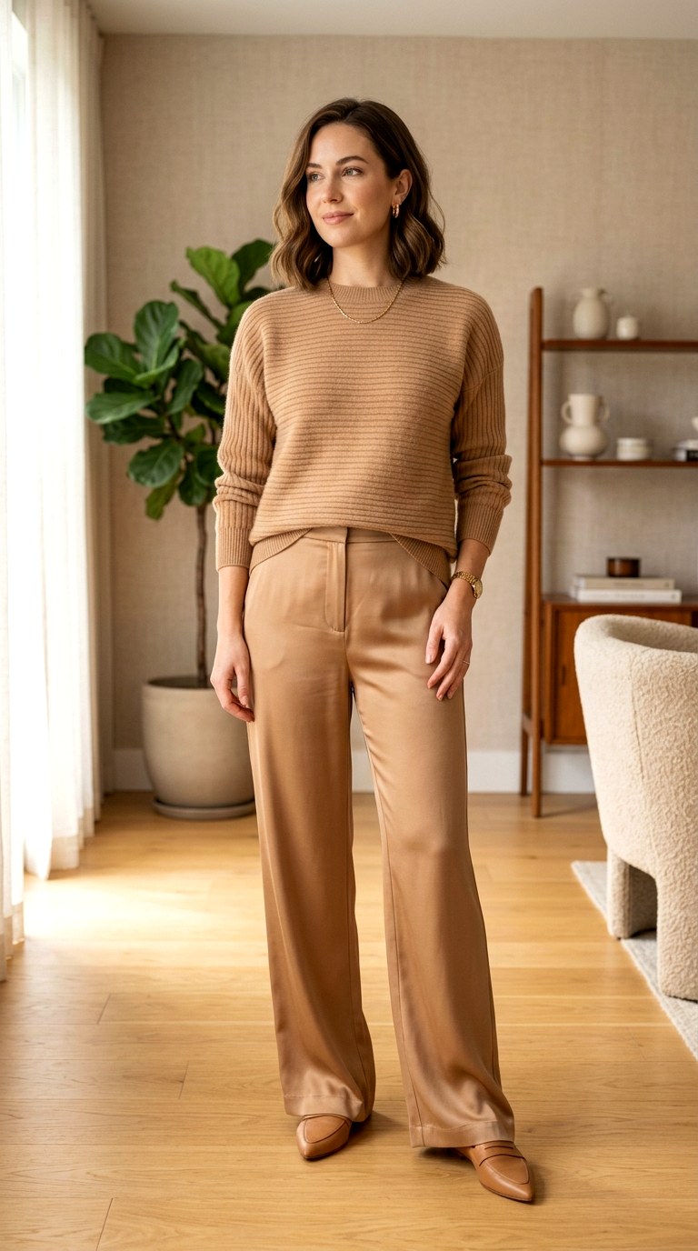The Monochrome Camel Co Ord - 28 office attire women