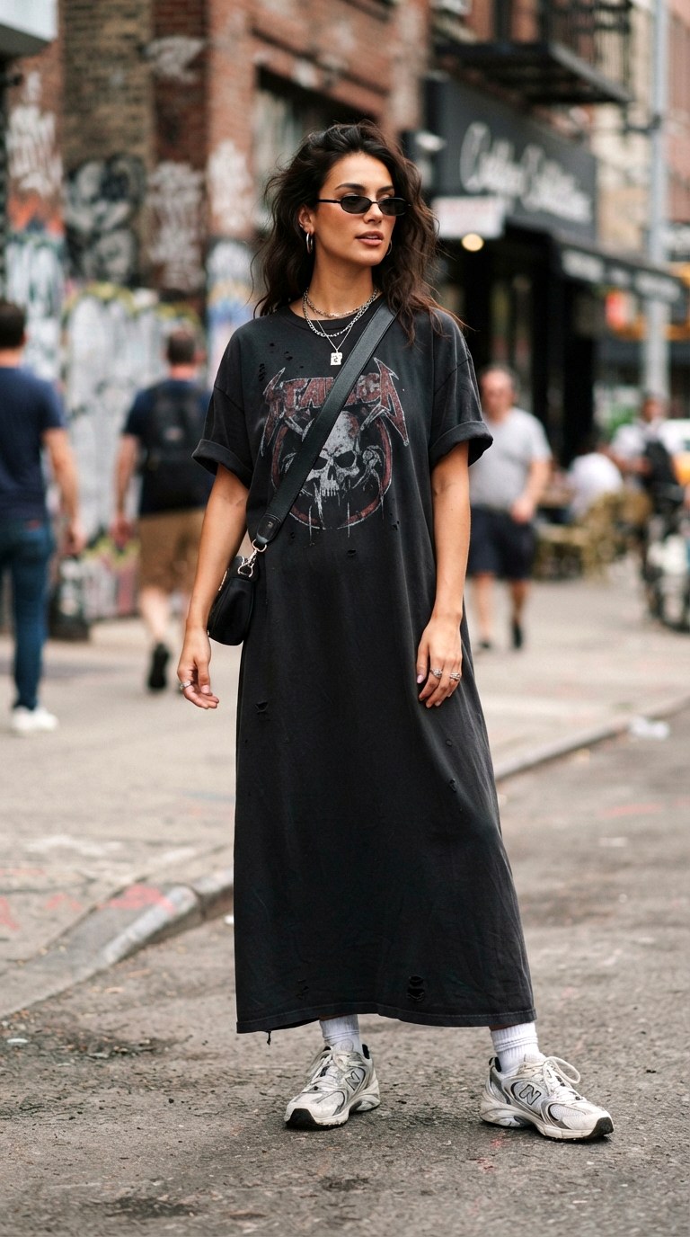 The Oversized T Shirt Maxi With Logo - 27 maxi dresses casual