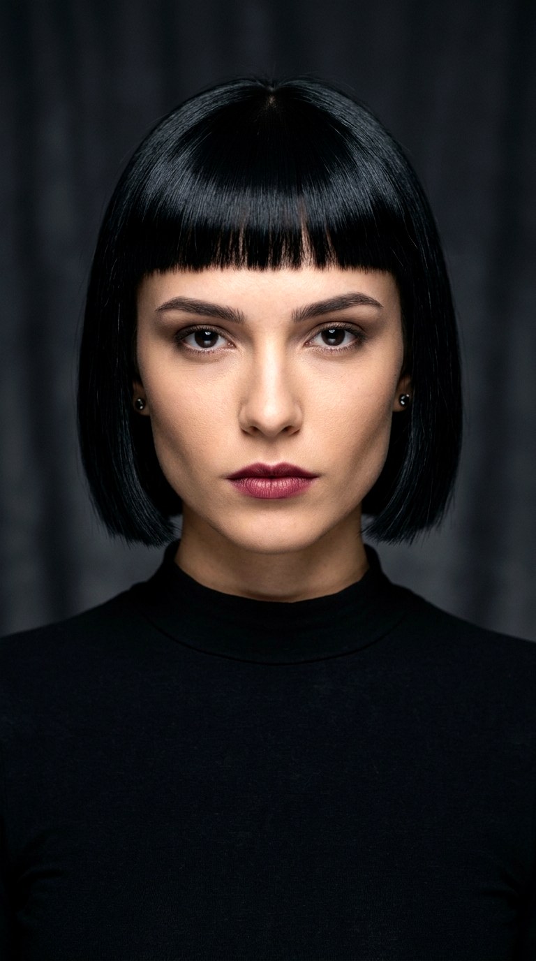 The Power Bob with Micro Bangs - 29 hairstyle ideas