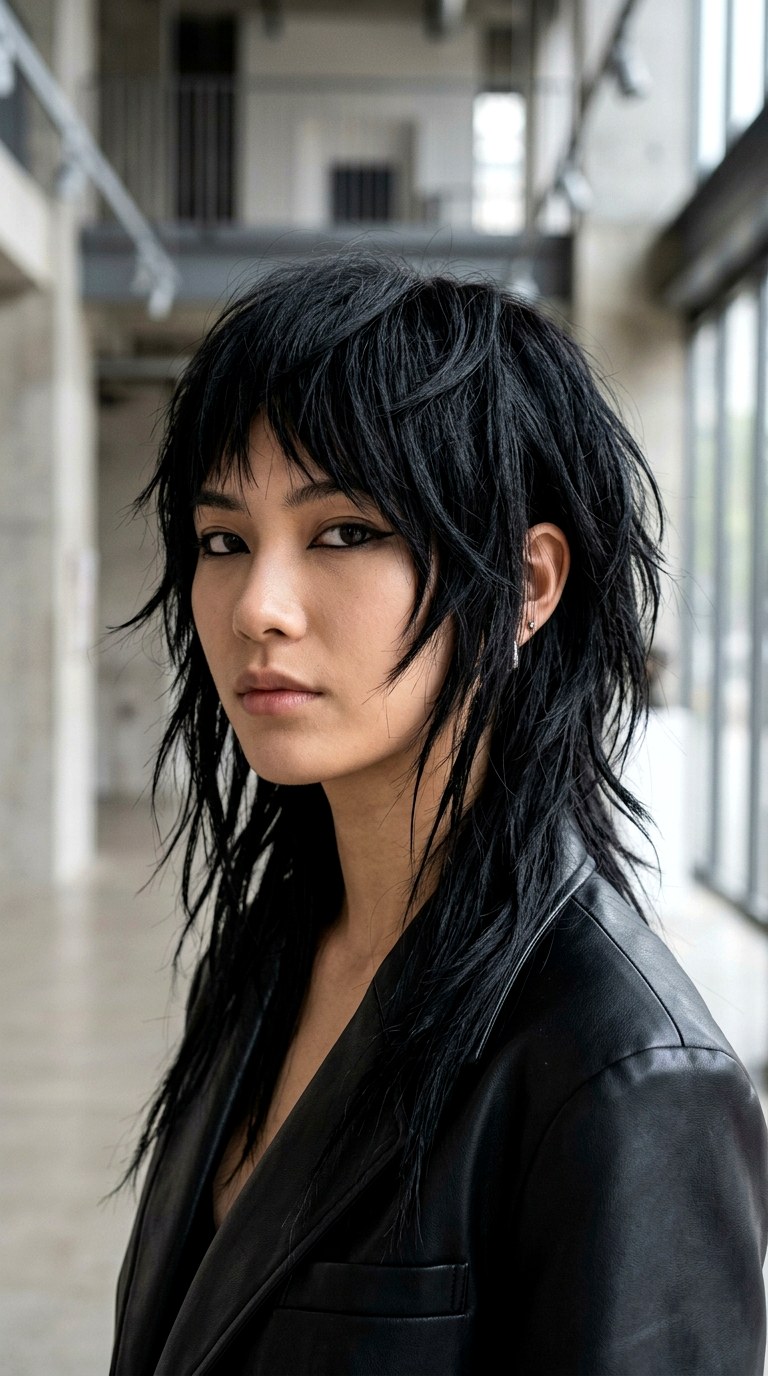 The Razor Sharp Slash - 21 Shoulder Length Wolf hair Cut