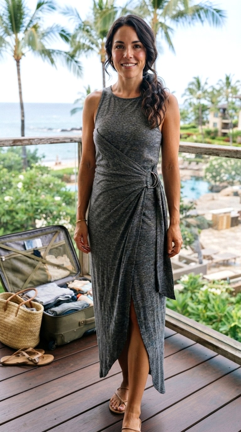 The Sarong Wrap One Piece - 24 simple maxi dress