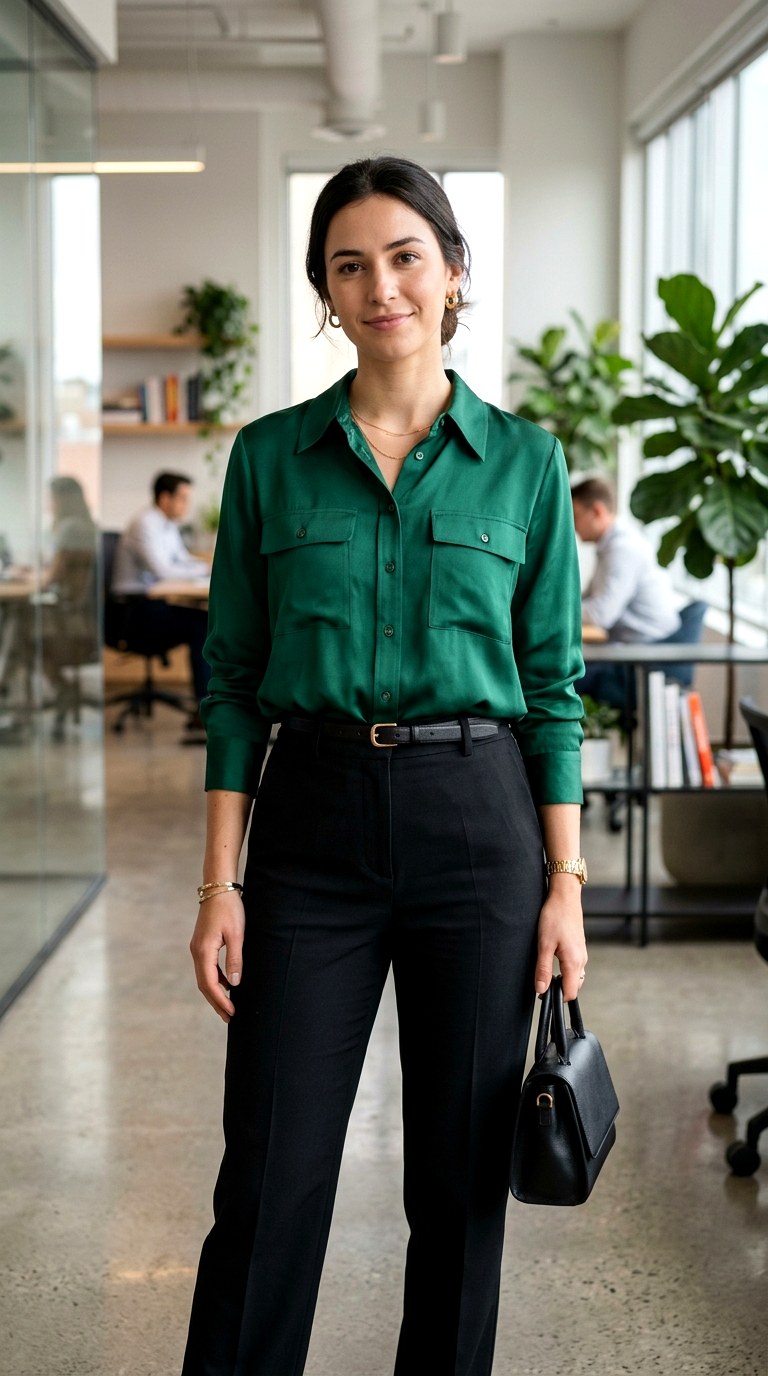 The Silk Utility Blouse - 28 office attire women