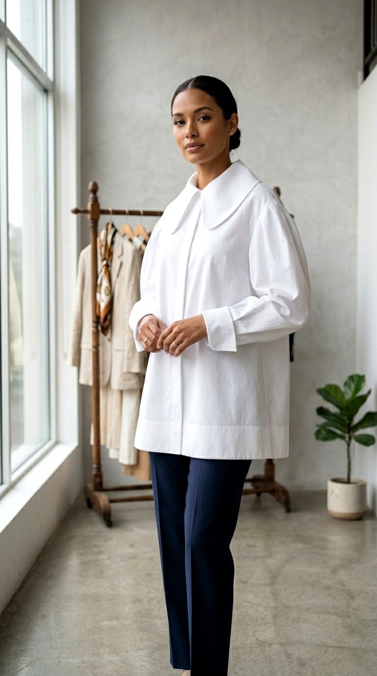 The Statement Collar Tunic - 24 business professional outfits for women