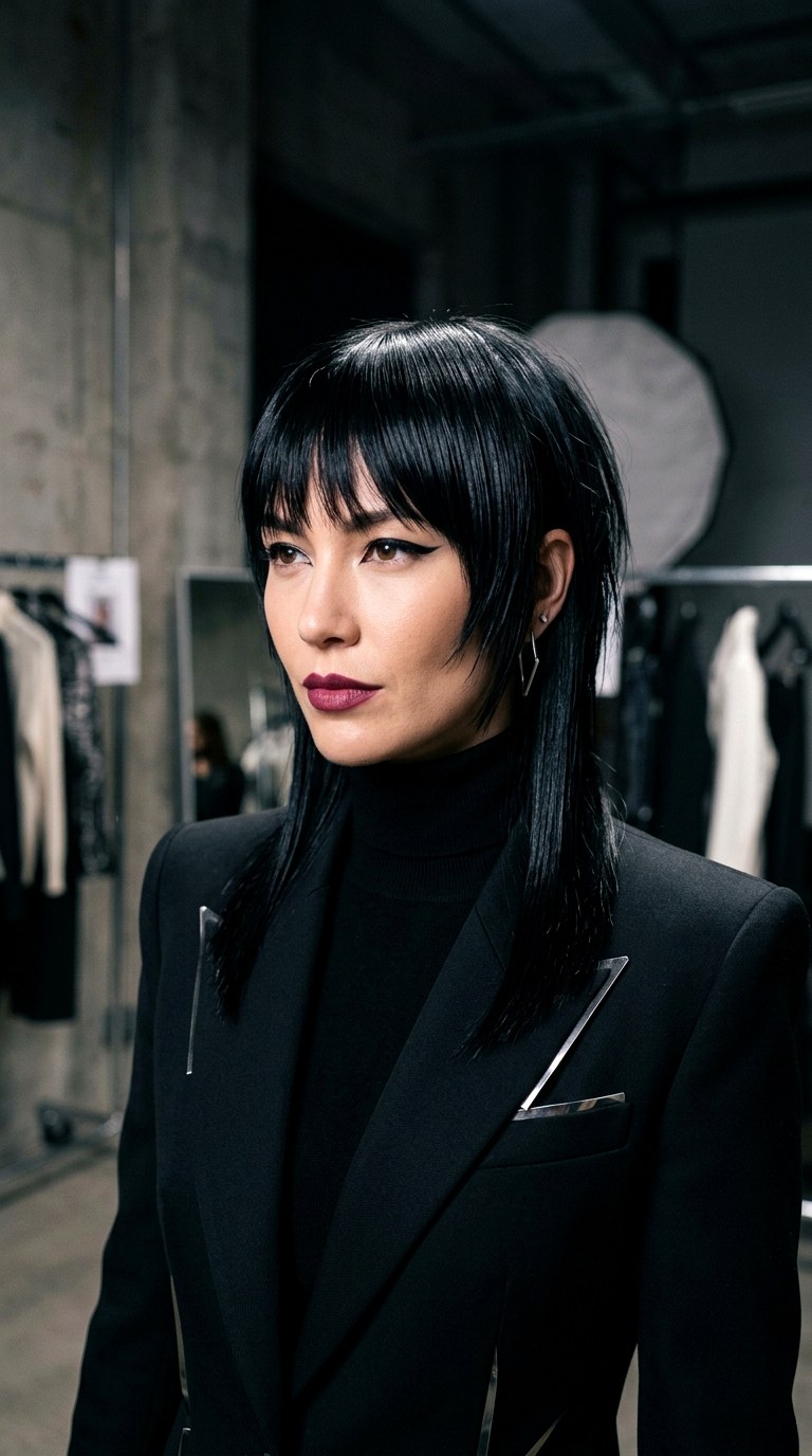 The Straight Hair Sleek Wolf - 23 Wolf Cut Short Hair