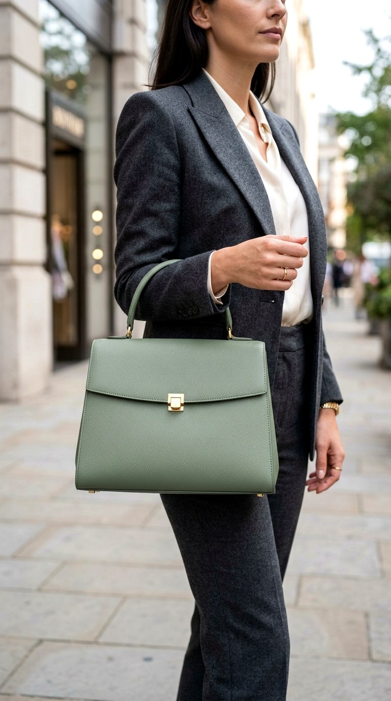 The Structured Top Handle Bag - 28 office attire women